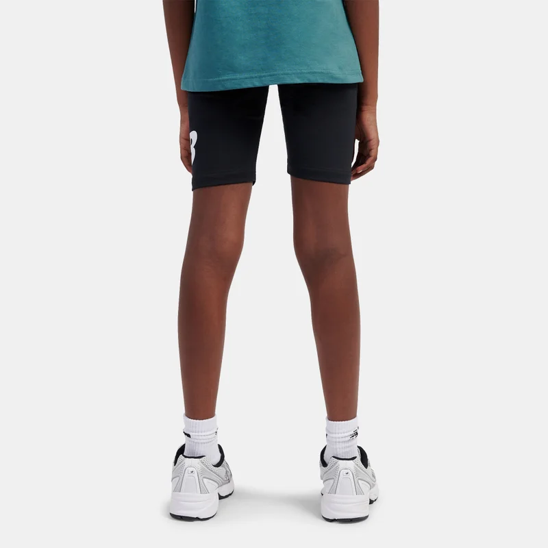 نيو بالانس Kids' Stacked Logo Bike Shorts